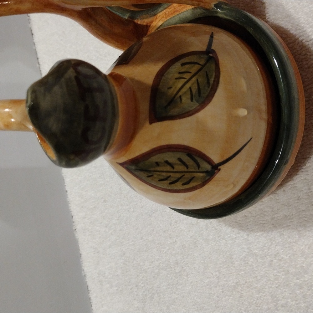 Vintage, Fiesta And Chic ceramic handmade oil and vinegar holder Spanish motif - Picture 6 of 6